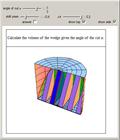 Volume of a Wedge in a Cylinder